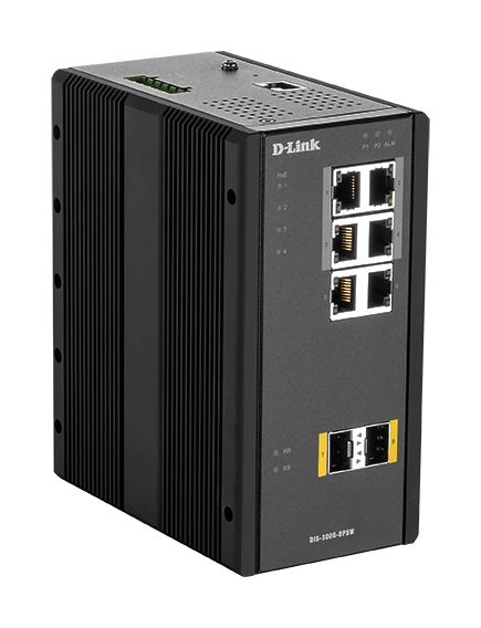 D-Link DIS-300G-8PSW – Switch công nghiệp Gigabit Managed PoE 8 cổng