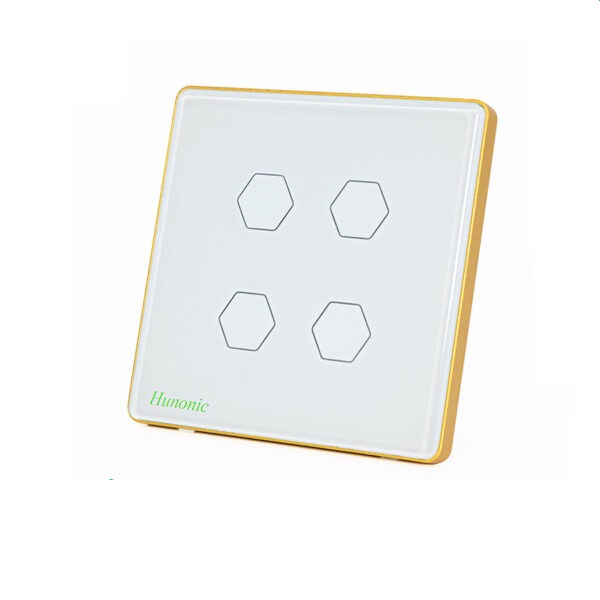 Công tác cảm ứng BLE Hunonic Luxury 4 Nút, HV