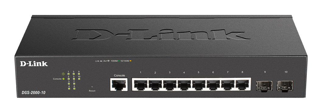 D-Link DGS-2000-10 – Switch Gigabit Managed 8 Port với 2 cổng SFP