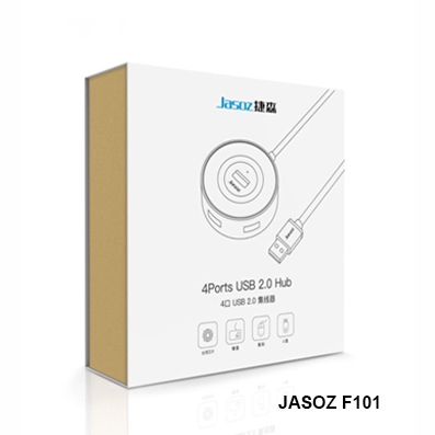Bộ Chia USB Sang 4 Cổng USB 2.0 Chính Hãng Jasoz  - Màu đen