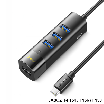 Hub chuyển đổi USB Type-C ra 4 cổng USB 3.0 Jasoz