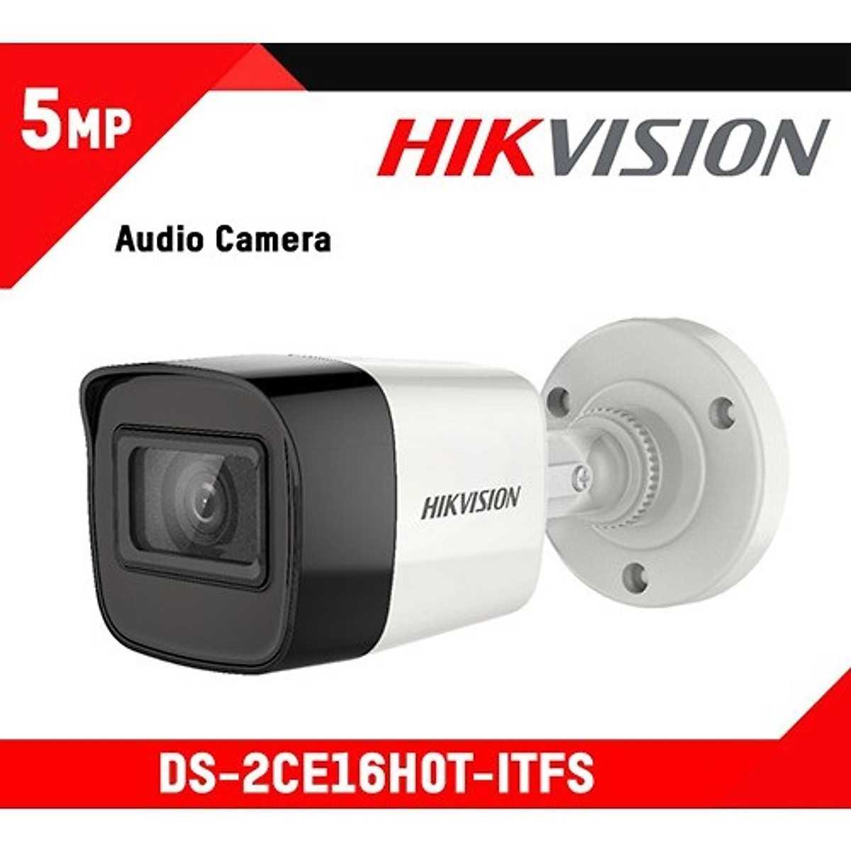 Hikvision Camera  HD-TVI DS-2CE16H0T-ITFS  5MP –  tích hợp MIC | Hàng chính hãng