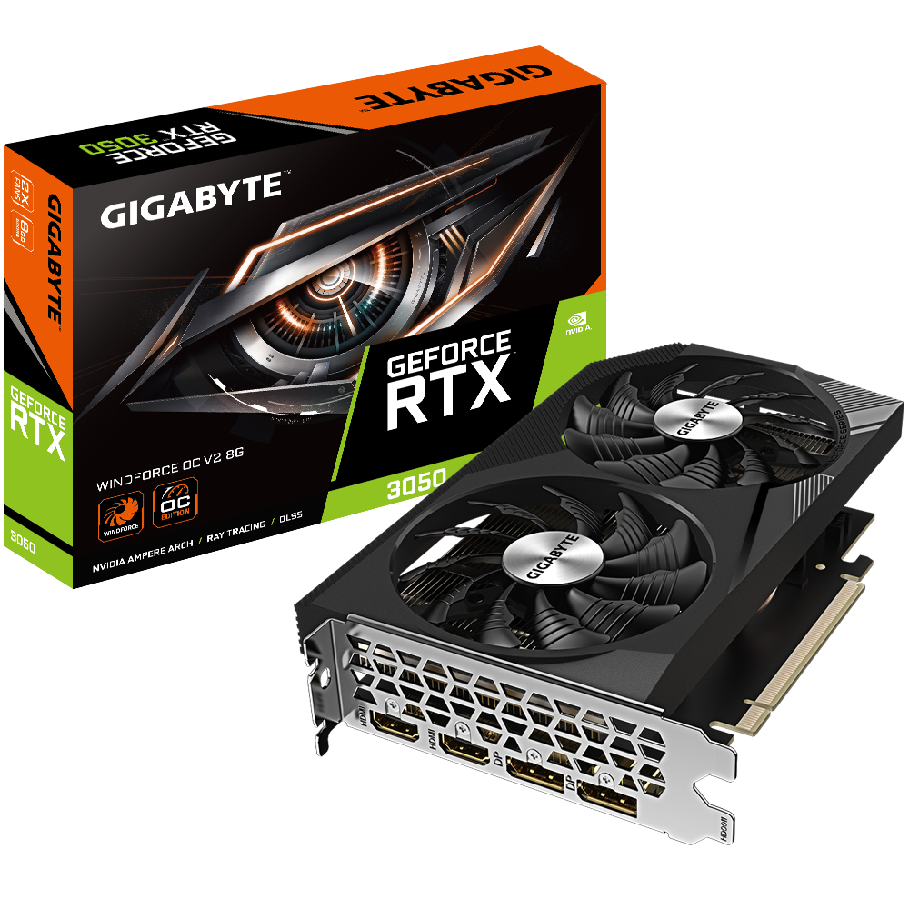 Gigabyte GeForce RTX™ 3050 WINDFORCE OC 8G V2
