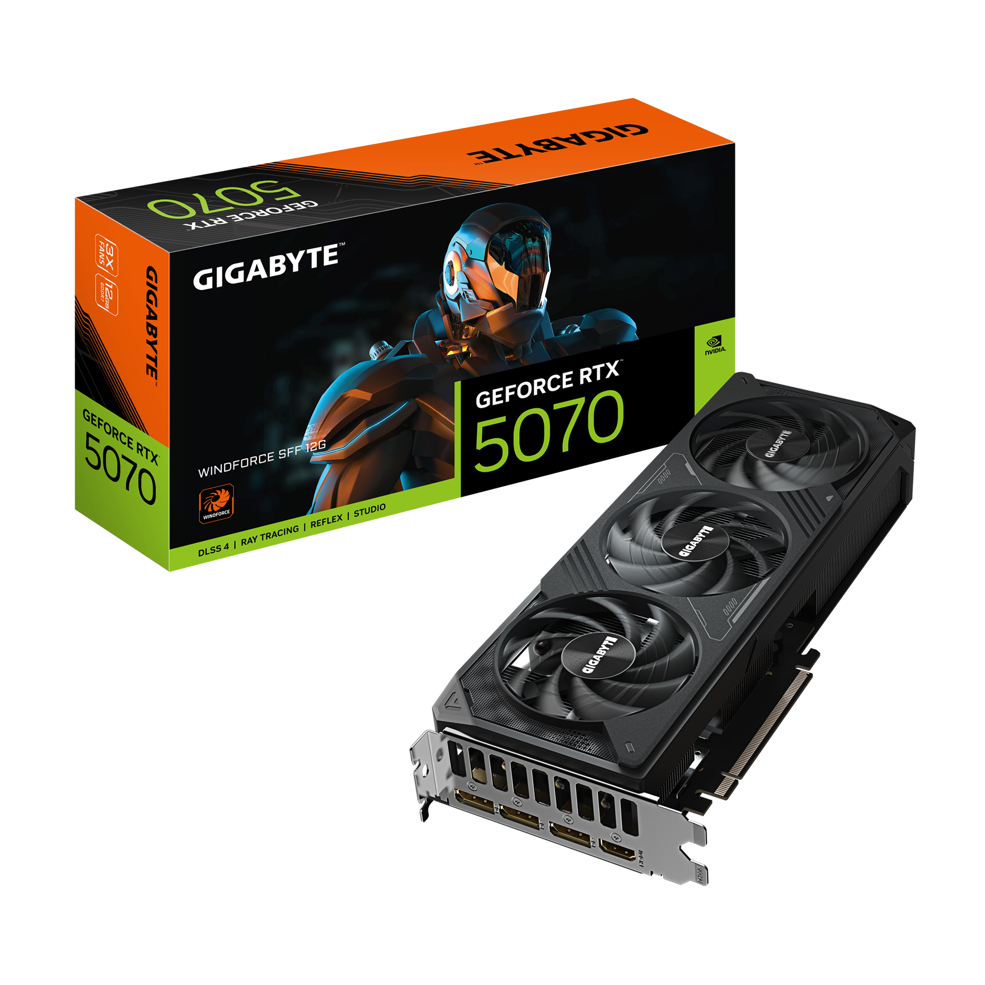 Card đồ họa Gigabyte GeForce RTX™ 5070 WINDFORCE 12G