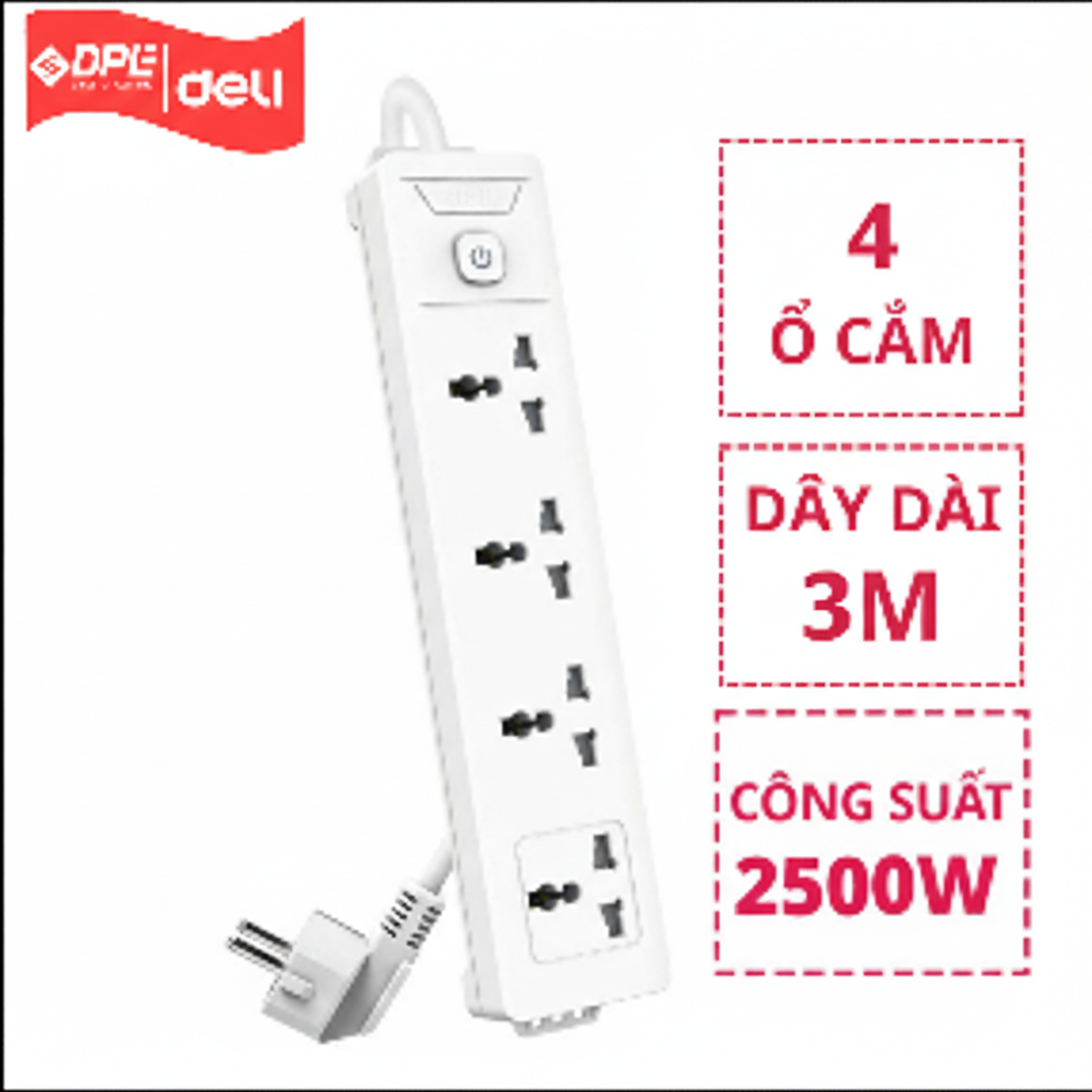 Tổng hợp ổ cắm điện đa năng cao cấp Deli