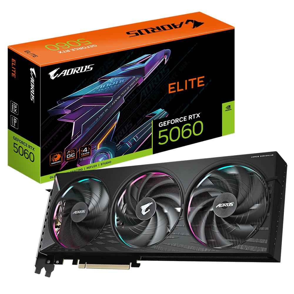 Gigabyte AORUS GeForce RTX™ 5060 ELITE 8G