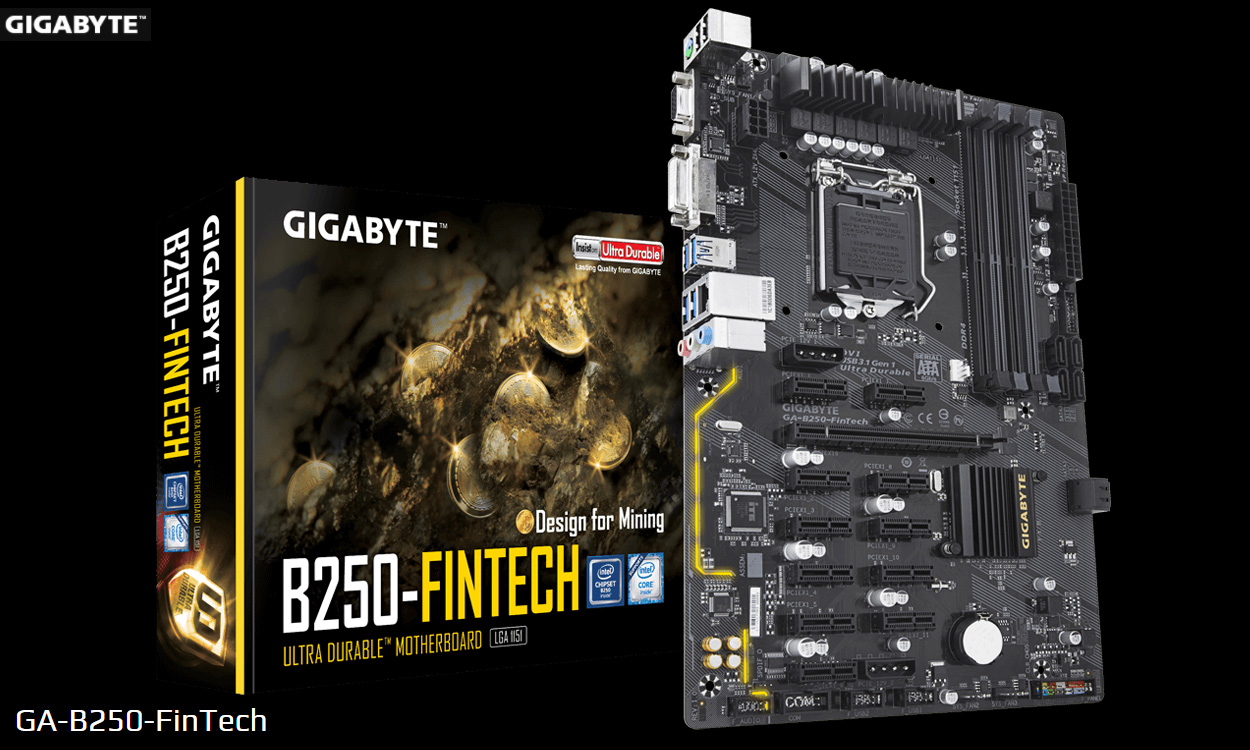 GIGABYTE GA-B250-FINTECH Mainboard Chất Lượng Cao