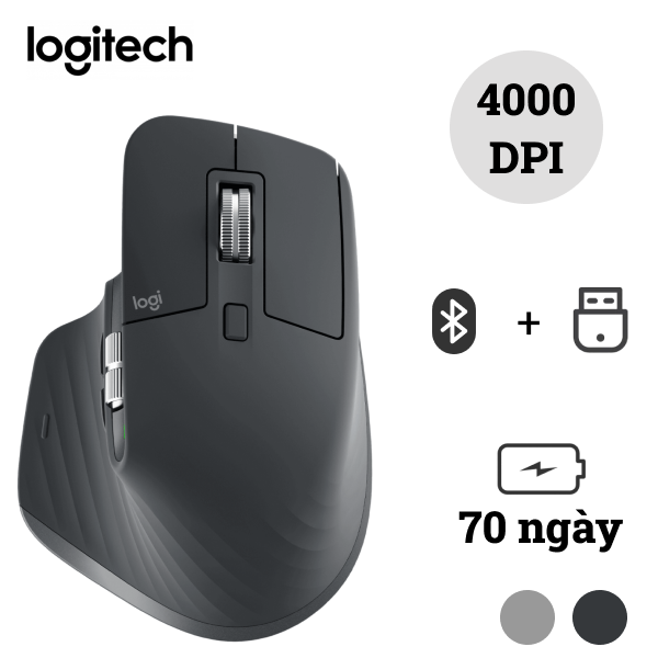 Chuột không dây Logitech MX Anywhere 3 for Mac (Đen) 910-005700 | Hàng chính hãng