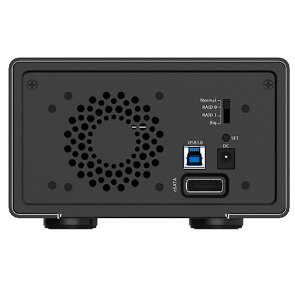 Hộp đựng 2 ổ cứng 3.5 ORICO 3529RUS3 Đen Bạc