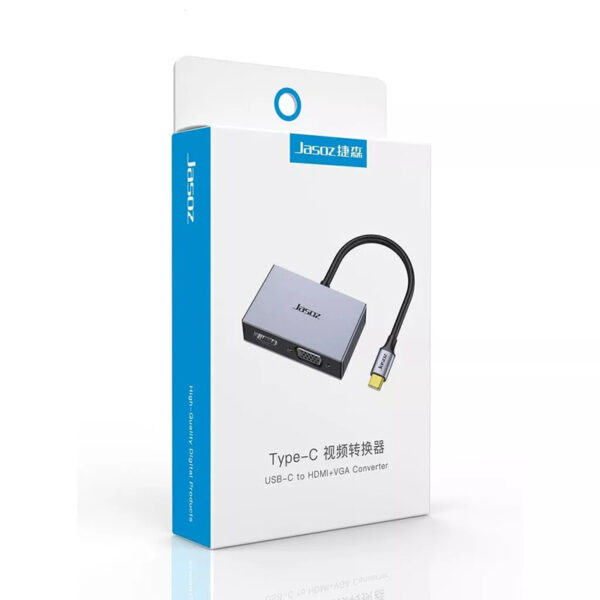 Bộ Chuyển Đổi Jasoz T-H105: USB Type-C Sang HDMI & VGA
