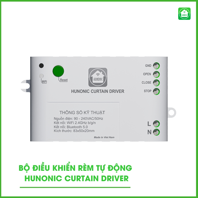 Bộ điều khiển rèm tự động Hunonic Curtain Driver