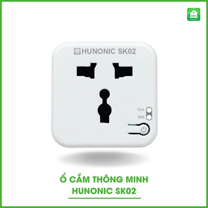 Ổ Cắm điện Thông Minh Hunonic SK02 – Biến Thiết Bị Thường Thành Thiết Bị Thông Minh ( công suất 16A)