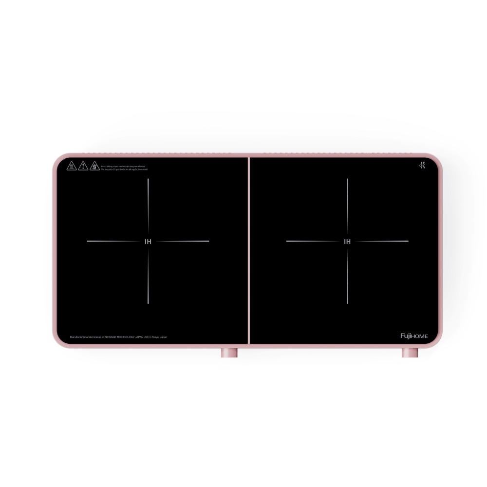 Bếp từ đôi Fujihome IC2602P 3400W cảm ứng + núm vặn | Hàng chính hãng