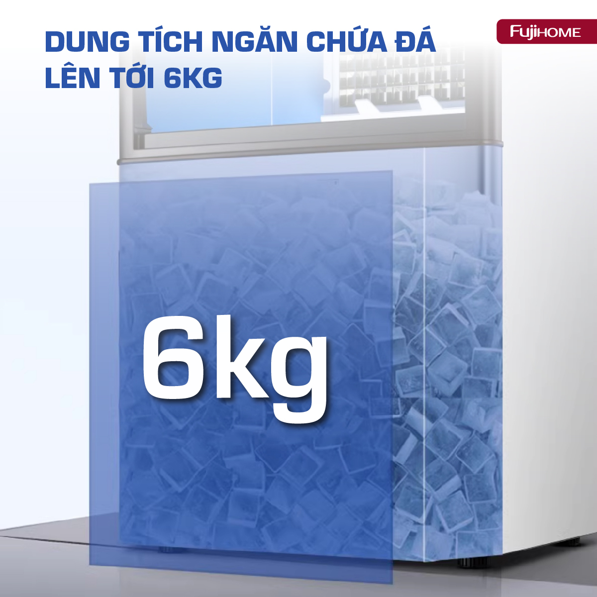 Máy làm đá thương mại kèm lọc nước UF Fujihome IM45C 40kg/ngày | Hàng chính hãng