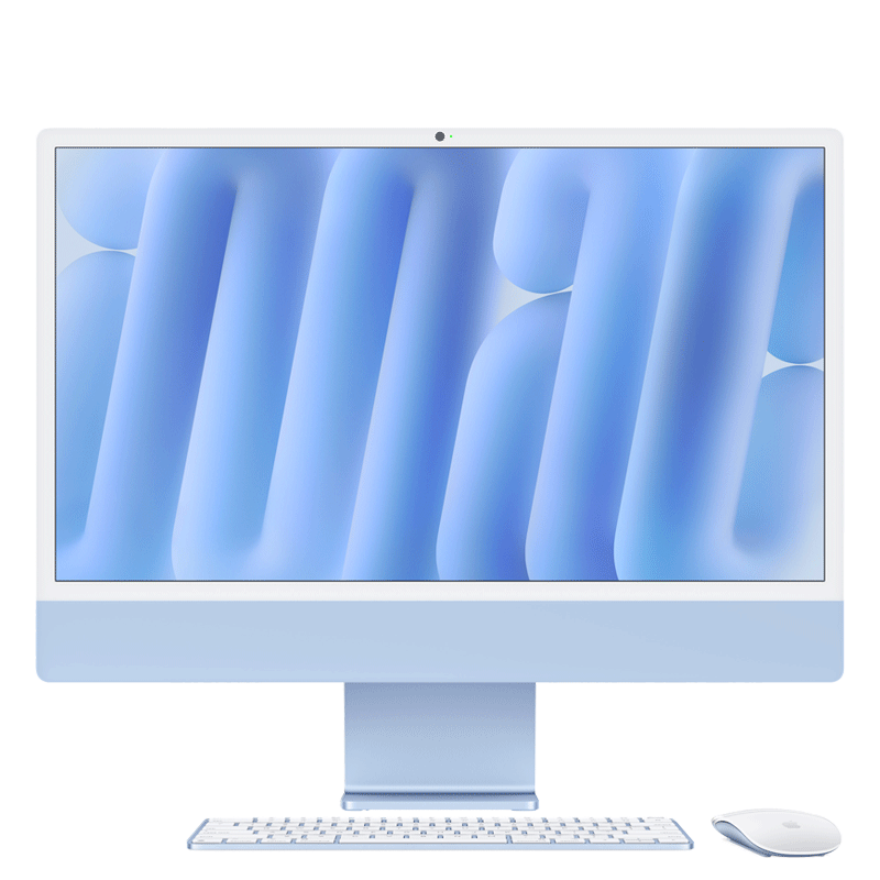 Máy Tính iMac Apple M4 10C CPU 10C GPU 16GB RAM 256GB SSD 24 inch Màn Hình 4.5K Xanh Lá/Xanh Dương/Hồng
