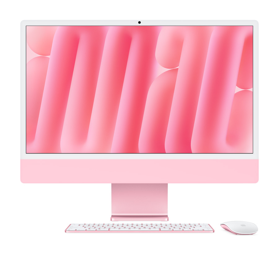 Máy Tính Để Bàn iMac Apple M4 10C CPU 10C GPU 24GB RAM 512GB SSD 4.5K Bạc/Xanh lá/ Xanh Dương/Hồng