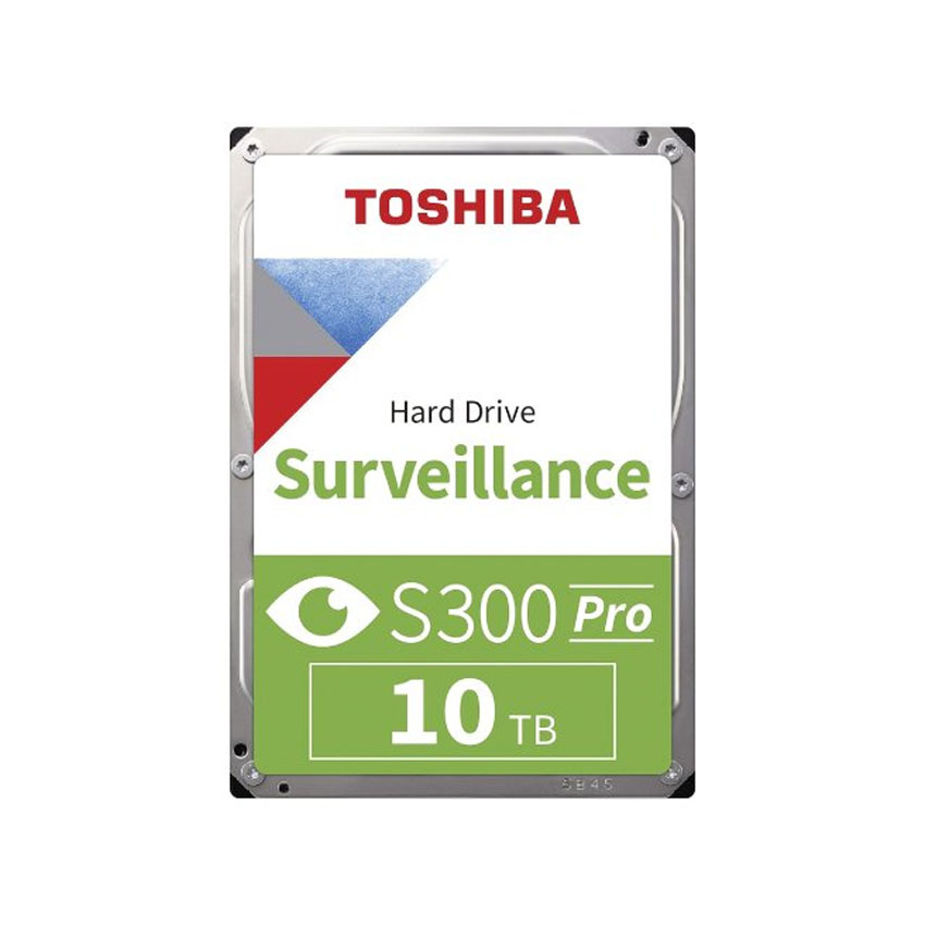 Ổ cứng HDD Toshiba camera 10TB 3.5" S300 24x7 10TB 7200RPM 512MB SATA (HDWTA1AUZSVA) | Hàng chính hãng
