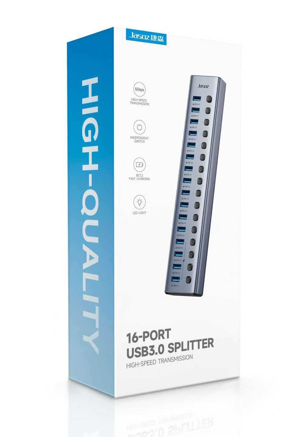 Bộ chia 16 cổng USB 3.0 Jasoz T-F173