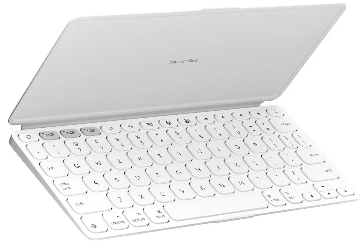 KEYBOARD LOGITECH KEY TO GO 2/BLUETOOTH/ĐEN/TRẮNG XÁM/TÍM NHẠT