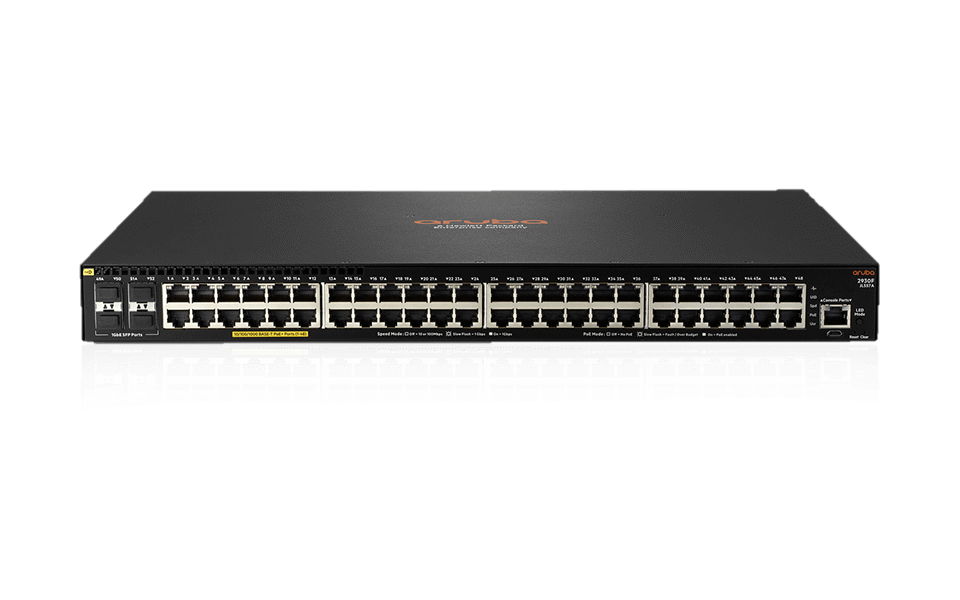 JL557A Switch Aruba 2930F 48 Ports 10/100/1000 PoE+ 740W, 4 SFP Uplink | Hàng chính hãng