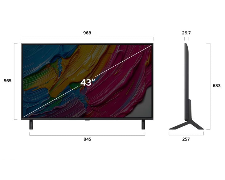 Tivi QNED LG AI 4K 43 inch 43QNED80ASA New [2025] | Hàng chính hãng