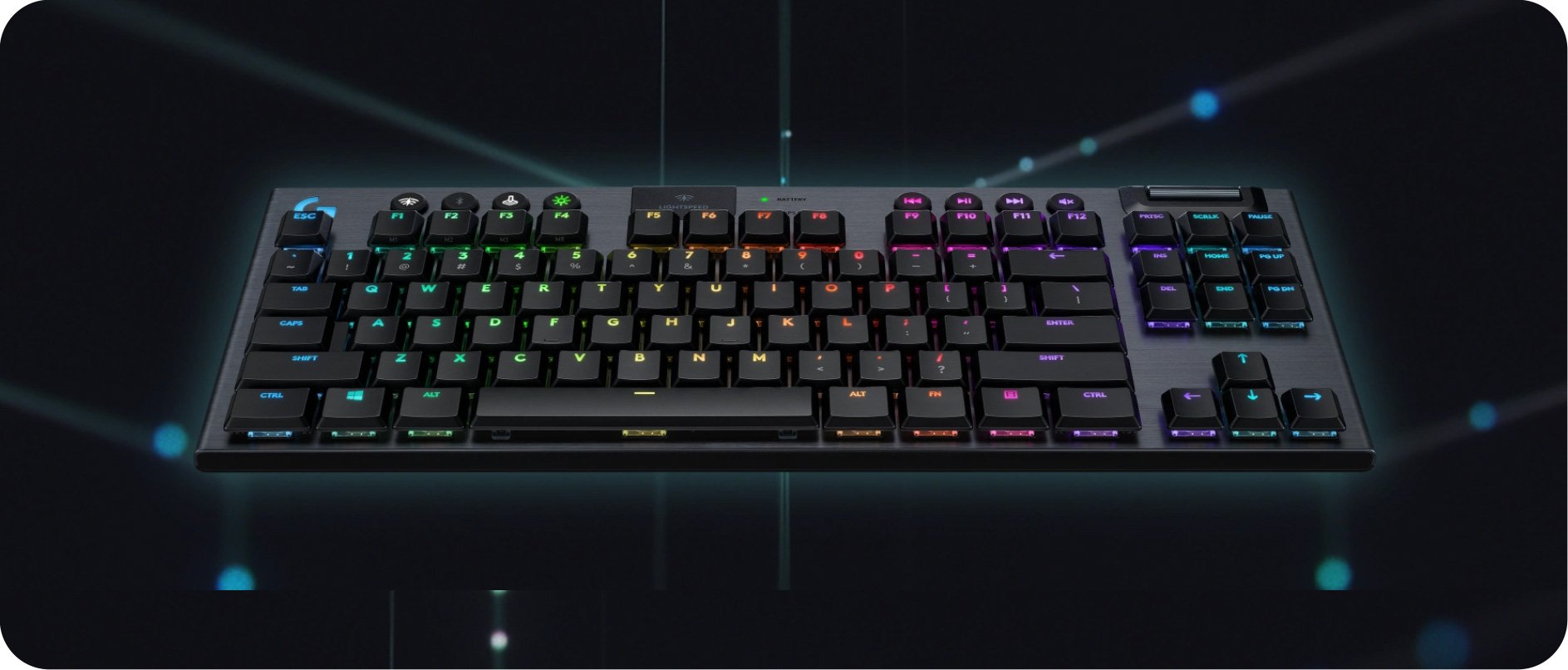 Bàn phím gaming Logitech G913 TKL LIGHTSPEED Wireless chính hãng