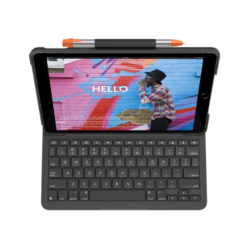 Bàn phím Logitech Slim folio for IPAD 7TH/8TH/9TH GEN - Đen (920-009469) | Hàng chính hãng