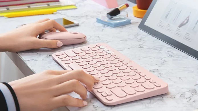 Chuột không dây Logitech Pebble M350s Hồng | Hàng chính hãng