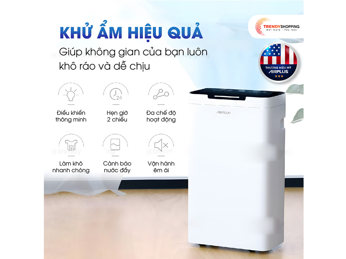 Máy Hút Ẩm Airplus AP10-2010EW Hiện Đại