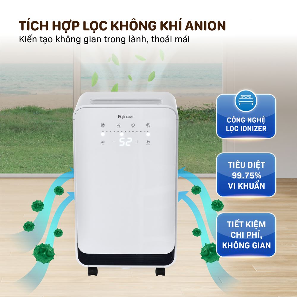 Máy Hút Ẩm DH10 Công Nghệ Nén Khí R290