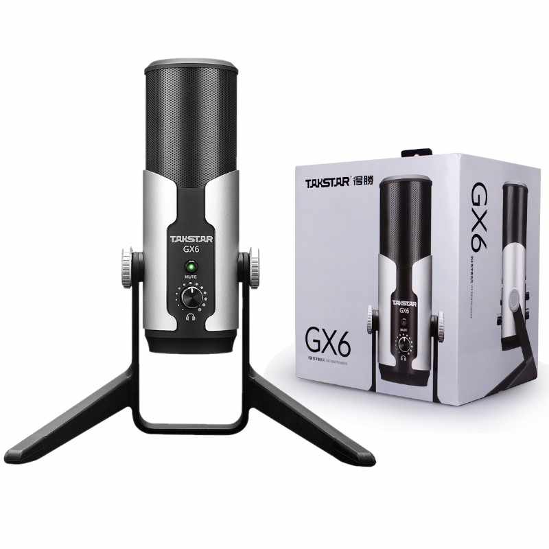 Micro thu âm GX6 USB – Micro dạng desktop đa chế độ cho livestream & podcast | Hàng chính hãng