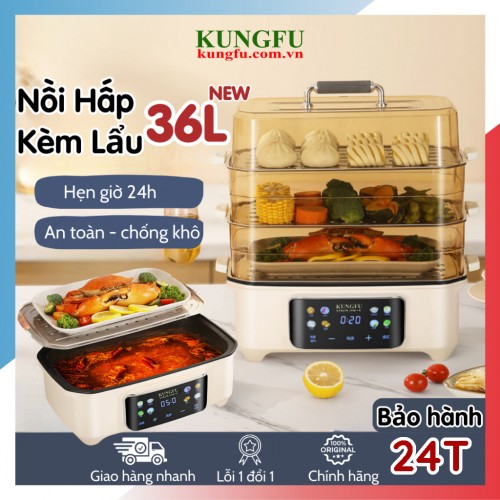 Nồi lẩu hấp đa năng Kungfu KF-NHC25 (cảm ứng) | Hàng chính hãng