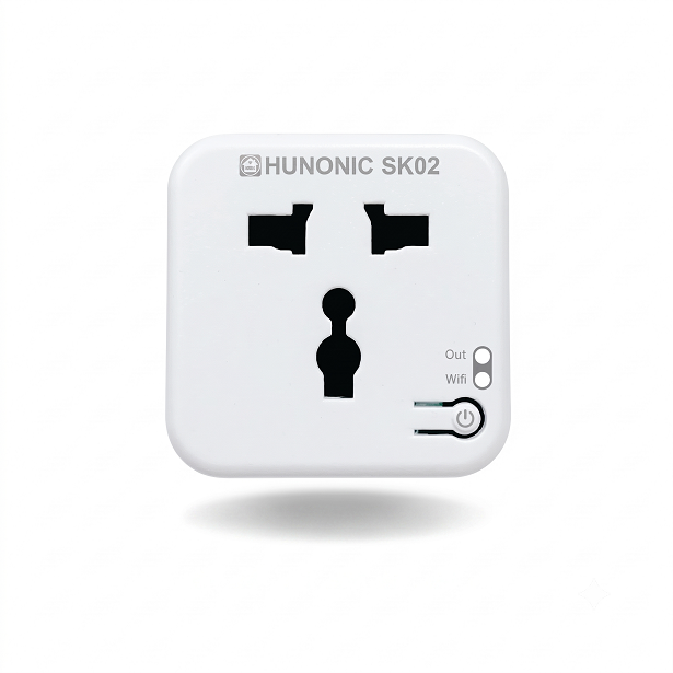 Ổ Cắm điện Thông Minh Hunonic SK02 – Biến Thiết Bị Thường Thành Thiết Bị Thông Minh ( công suất 16A)