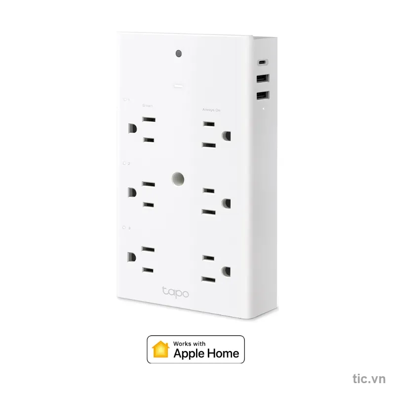 Ổ cắm nối dài Wi-Fi thông minh Tapo P306 3 ổ cắm + USB 18W Chính Hãng