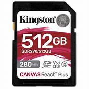 Kingston Canvas React Plus SDXC 512GB (SDR2V6/512GB) | Hàng chính hãng