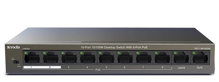 Switch Tenda TEF1110P-8-102W | Hàng chính hãng