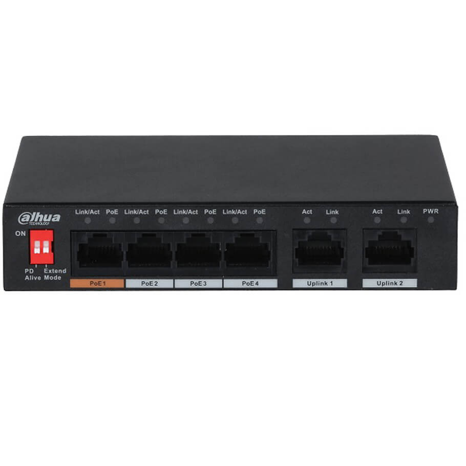 Switch PoE 6 cổng Dahua DH-PFS3006-4ET-60