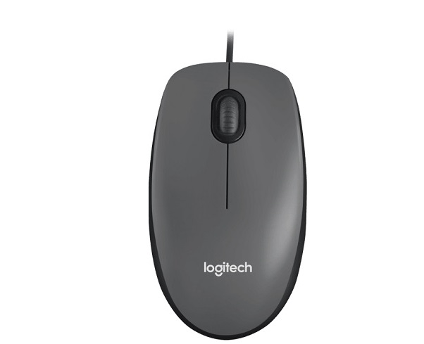 Chuột Logitech M90 có dây XÁM (GREY) 910-006770 | Hàng chính hãng
