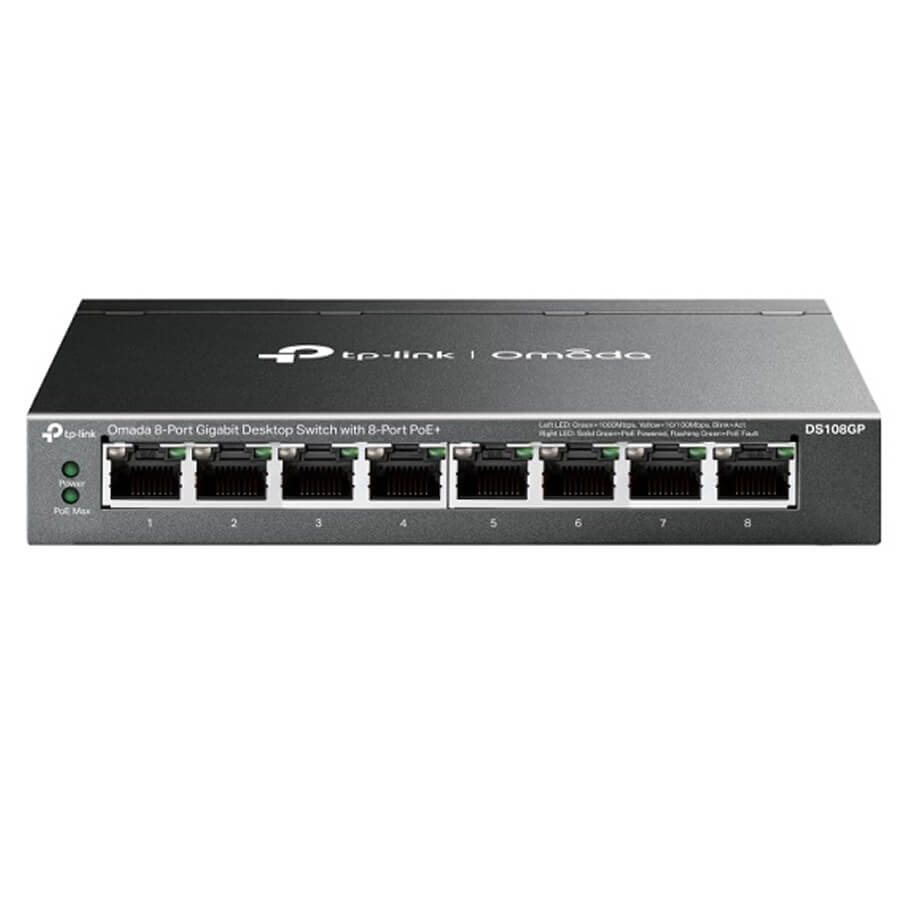 Omada 8-Port GE Unmanaged Switch TP-LINK DS108GP | Hàng chính hãng