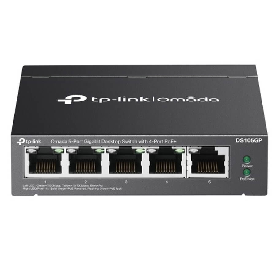 Omada 5-Port GE Unmanaged Switch TP-LINK DS105GP | Hàng chính hãng