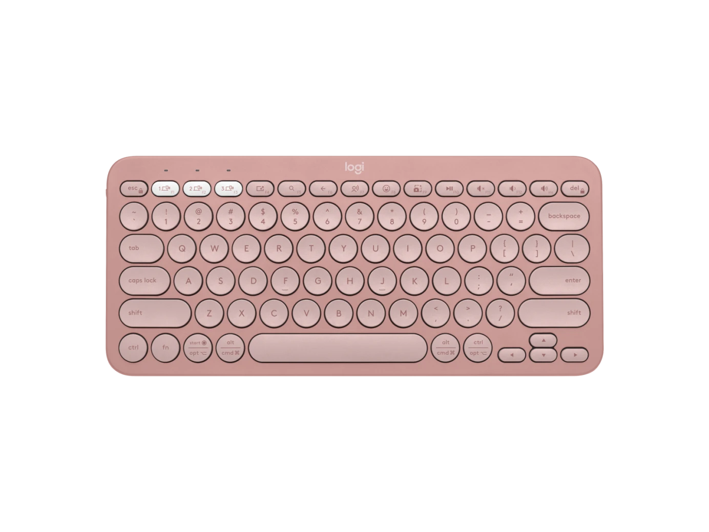 Bàn phím Bluetooth Logitech Pebble Key 2 K380S (hồng) 920-011755(Hết hàng) | Hàng chính hãng