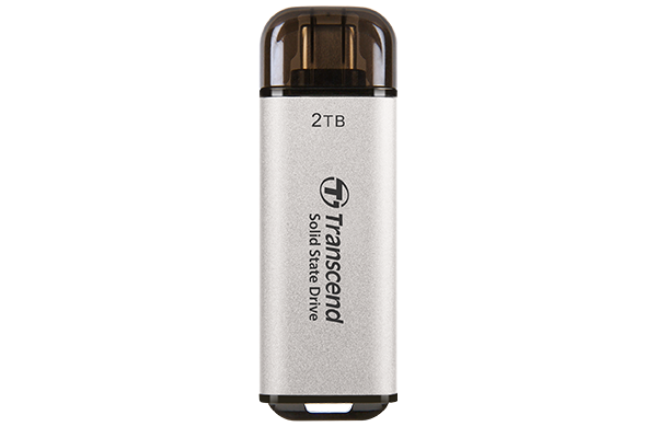 Ổ CỨNG DI ĐỘNG PORTABLE SSD 2TB TRANSCEND ESD300C (SILVER) | Hàng chính hãng