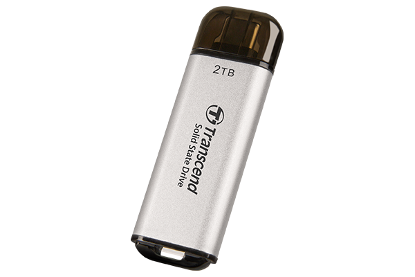 Ổ CỨNG DI ĐỘNG PORTABLE SSD 2TB TRANSCEND ESD300C (SILVER) | Hàng chính hãng
