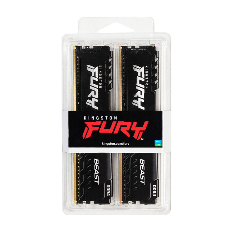 RAM Kingston FURY Beast 16GB DDR4 3200MHz Dual-Channel