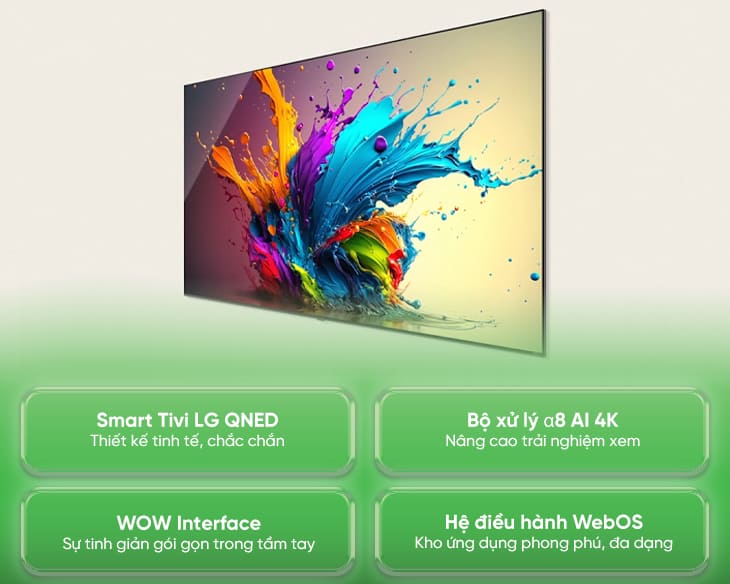 Smart TV LG 55QNED86TSA 4K 55 inch Mới 2024 | Hàng chính hãng