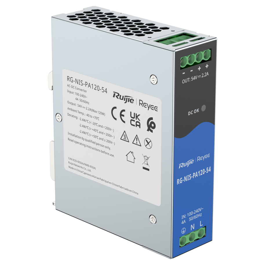 RG-NIS-PA120-54 – Bộ nguồn công nghiệp 54V DC, công suất 120W