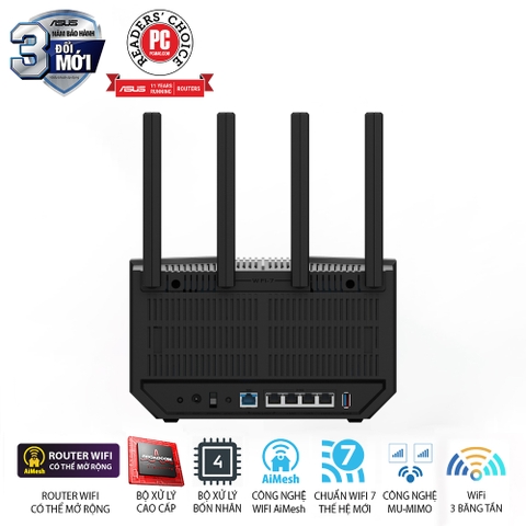 Bộ định tuyến WiFi 7 ASUS RT-BE92U