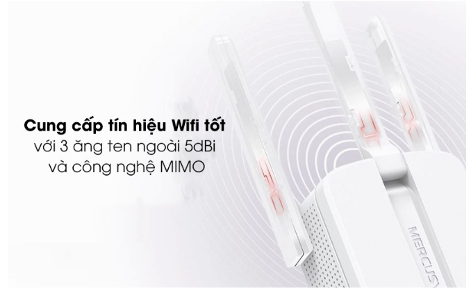 Repeater mở rộng sóng Wifi Chuẩn N Mercusys MW300RE | Hàng chính hãng