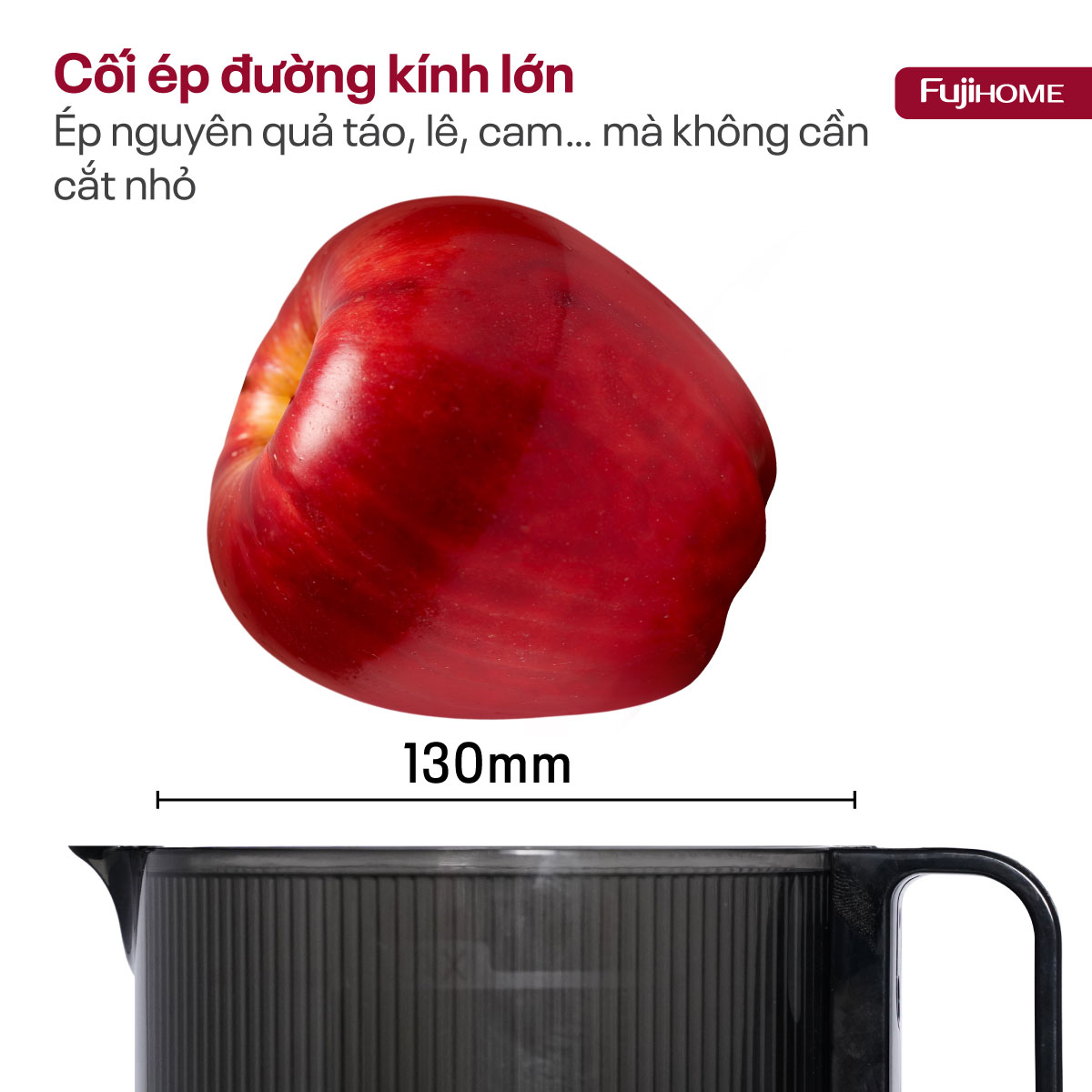 Máy ép chậm nguyên quả Fujihome SJ50C 200W động cơ DC | Hàng chính hãng