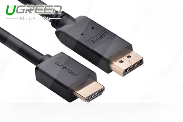 Cáp Displayport to HDMI dài 1,5m Ugreen UG-10239 cao cấp | Hàng chính hãng